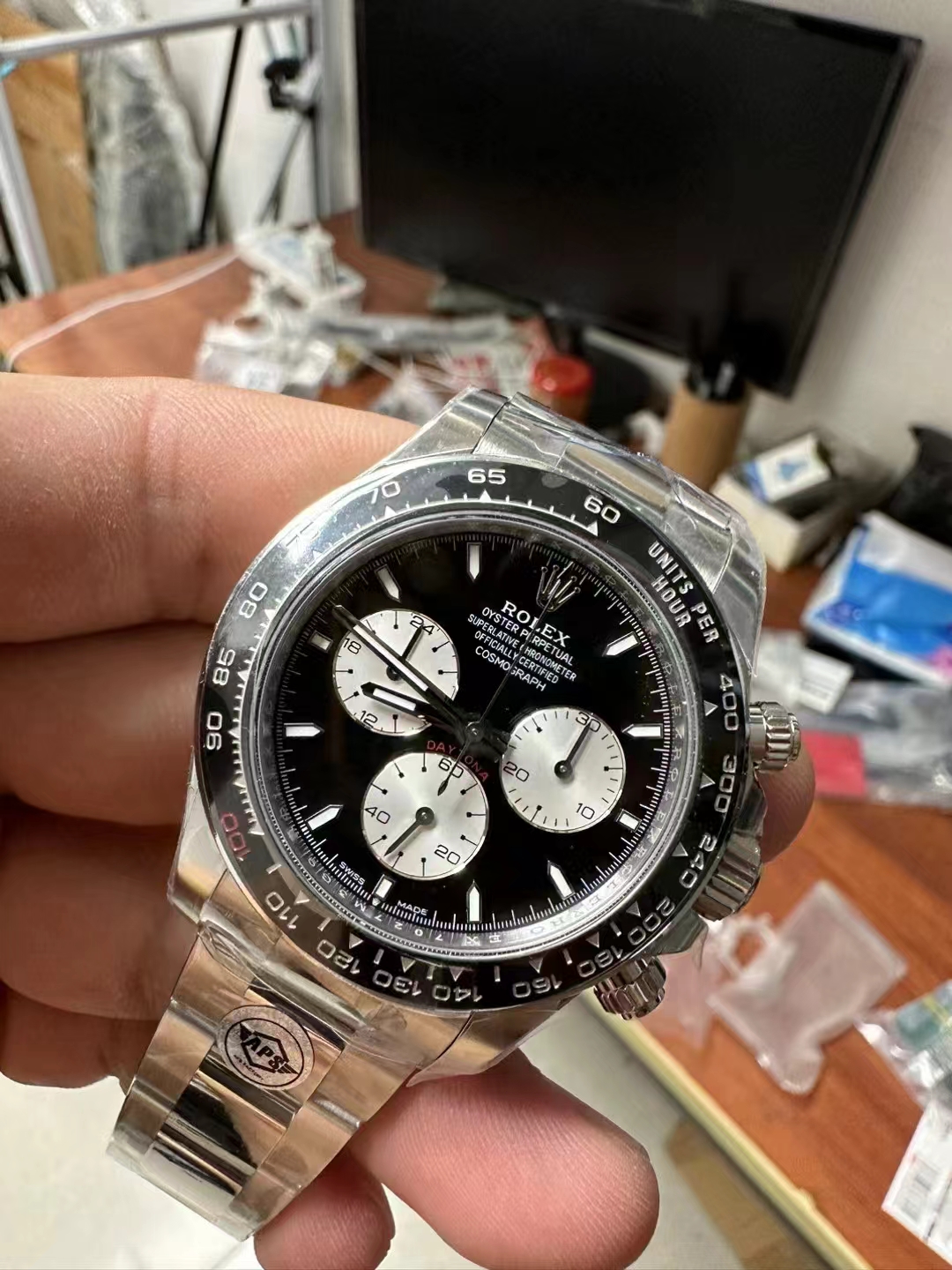 Rolex replica daytona 126529LN WG Le Mans 4132 clone movement - immagine 2