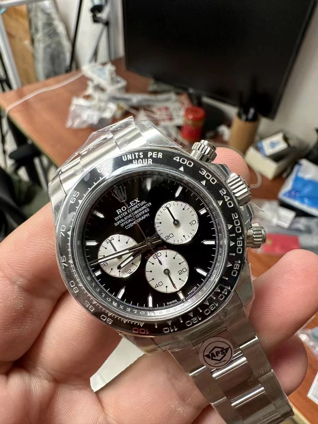 Rolex replica daytona 126529LN WG Le Mans 4132 clone movement - immagine 3