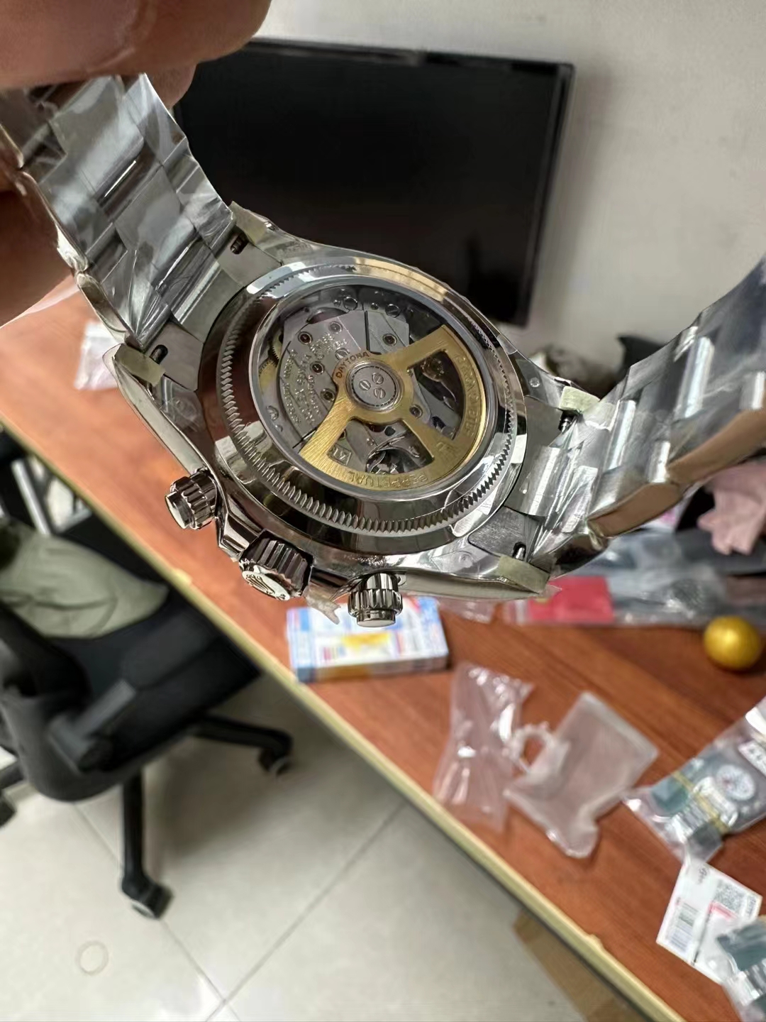 Rolex replica daytona 126529LN WG Le Mans 4132 clone movement - immagine 7