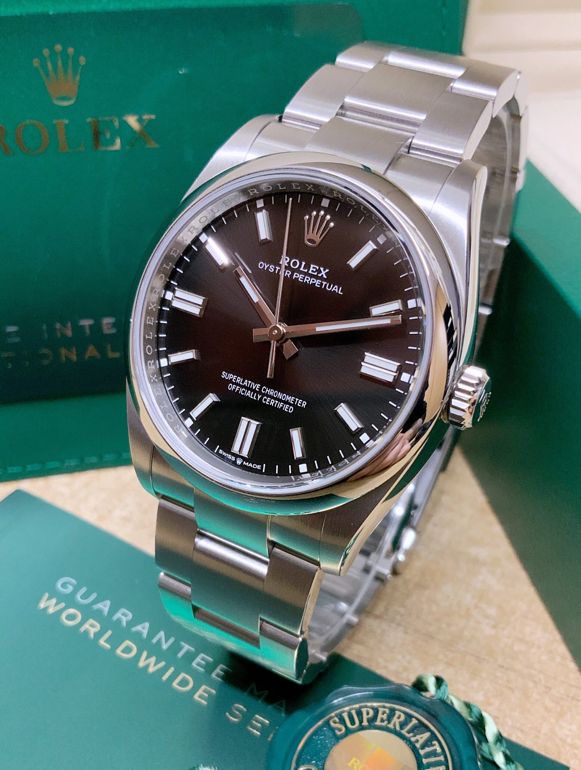 Rolex replica Oyster Perpetual 36 126000 Black Dial - immagine 5