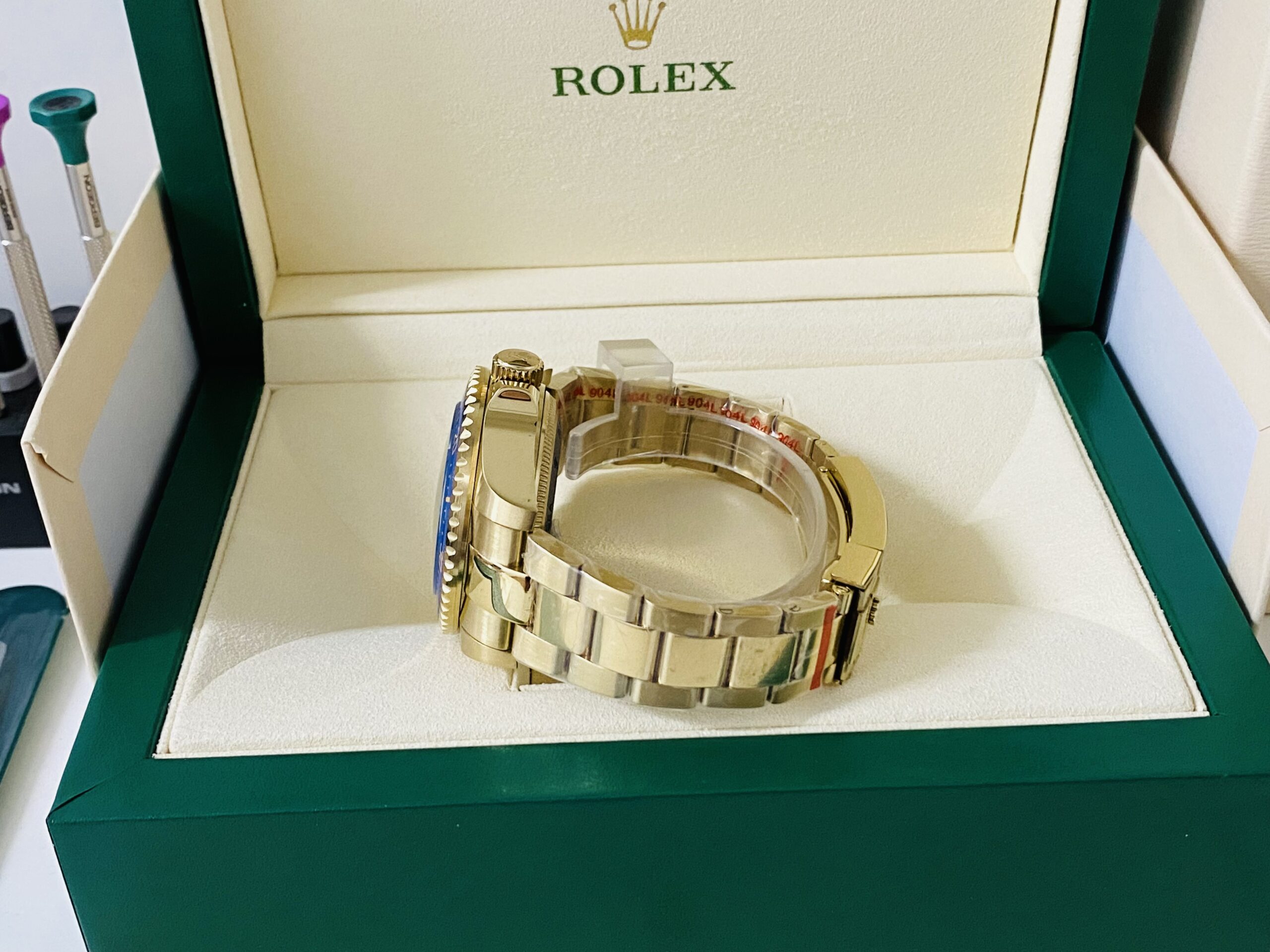 Rolex replica deepsea oro blue dial ref. 136668LB - immagine 5