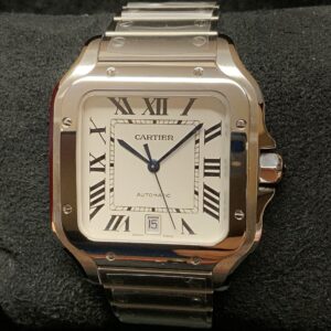 Alternative view of Cartier replica Santos De Cartier WSSA0009 white dial