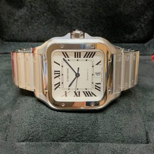 Cartier replica Santos De Cartier WSSA0009 white dial