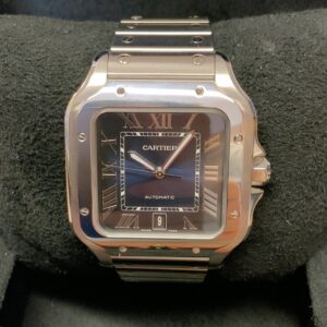 Cartier replica Santos De Cartier WSSA0030 Large Size blue dial