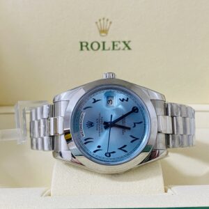 Rolex replica Day-Date Ref. 228206 platinum arabic dial
