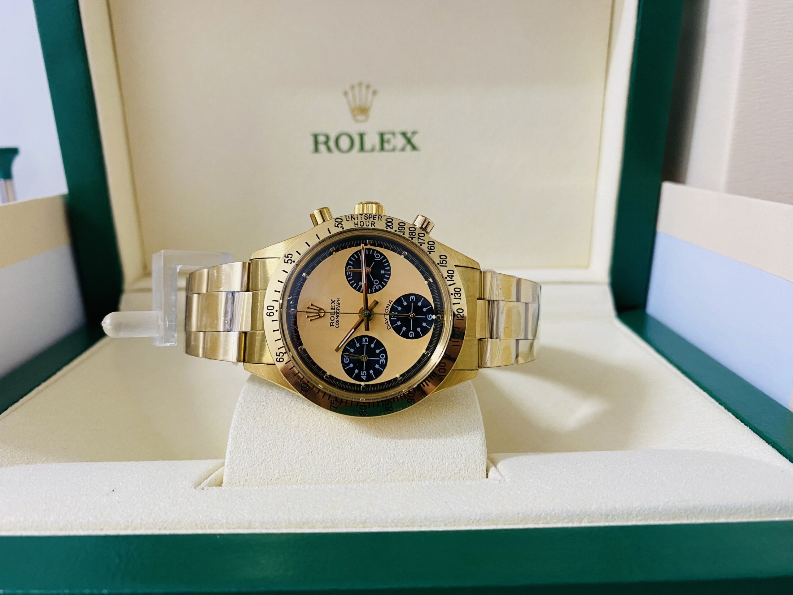 Rolex replica vintage daytona paul newman 6245 champagne dial - immagine 2