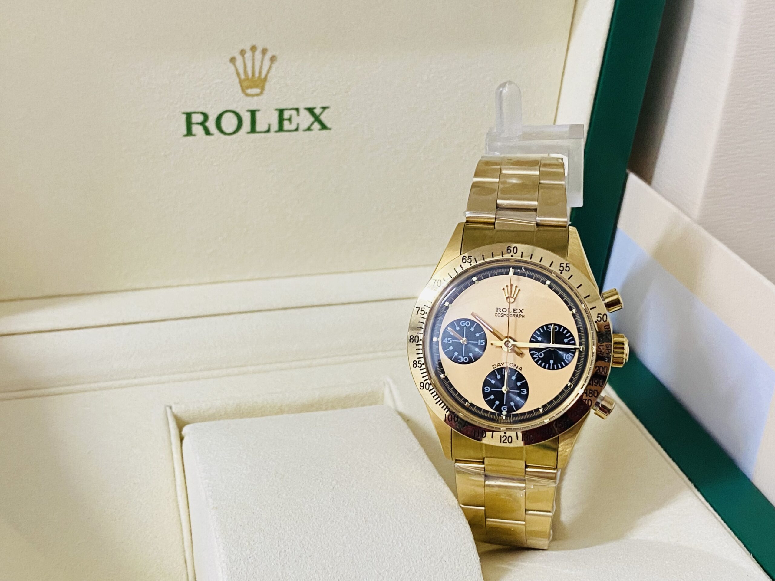 Rolex replica vintage daytona paul newman 6245 champagne dial - immagine 7