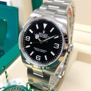 Alternative view of Rolex replica Explorer I 36mm 124270 Black Dial acciaio