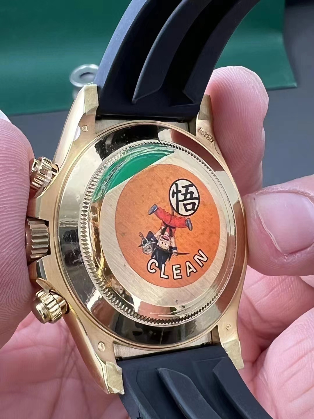 Rolex replica daytona 116588TBR tiger dial oysterflex clone movement - immagine 5