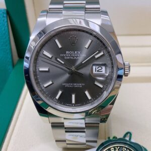 Rolex replica oyster Datejust 41 126300 Rhodium Dial