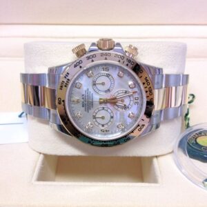 Alternative view of Rolex replica Daytona 116503 Bi/Colour diamond MOP dial