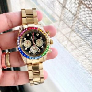 Rolex replica Daytona rainbow yellow gold