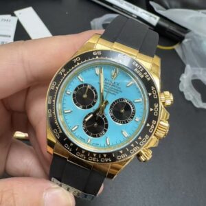 Alternative view of Rolex replica daytona 126518LN tiffany dial oysterflex clone movement