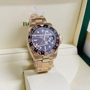 Alternative view of Rolex replica GMT Master II 126715CHNR rose gold occhio di tigre