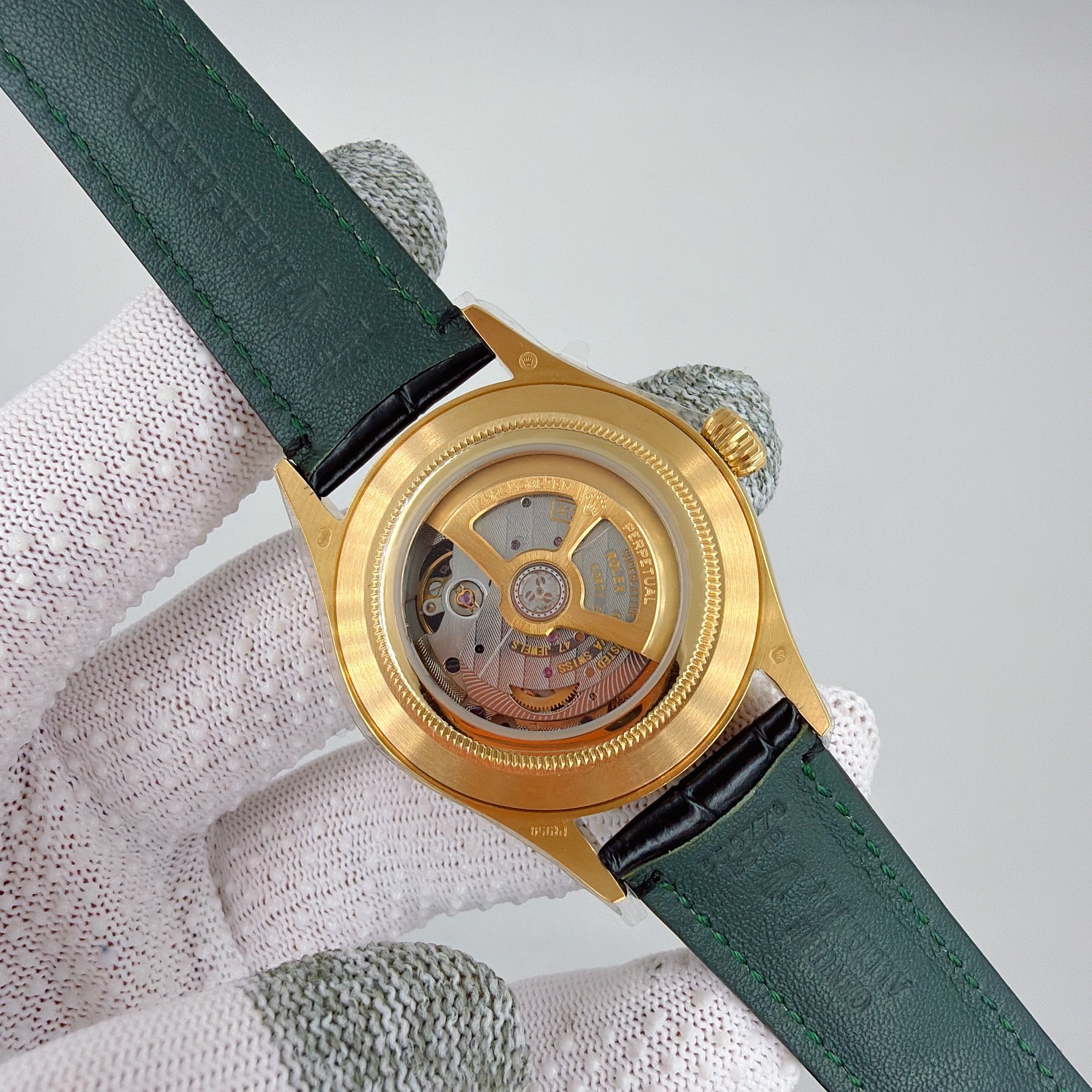 Rolex replica cellini 1908 oro giallo black dial - immagine 8